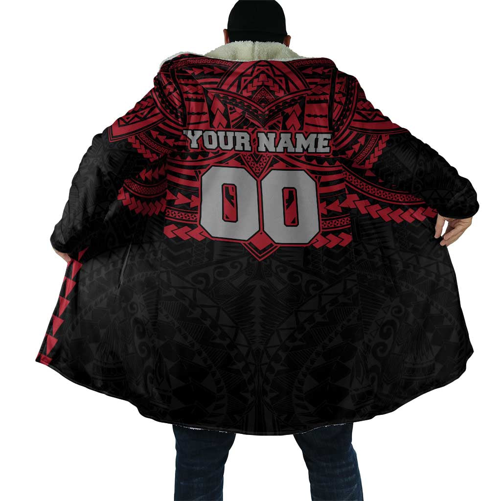 Personalized Essendon Bombers Cloak Polynesian Tribal Pattern Heritage Football
