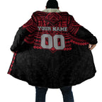 Personalized Essendon Bombers Cloak Polynesian Tribal Pattern Heritage Football