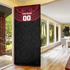 Personalized Essendon Bombers Door Cover Polynesian Tribal Pattern Heritage Football