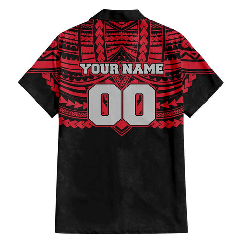 Personalized Essendon Bombers Family Matching Mermaid Dress and Hawaiian Shirt Polynesian Tribal Pattern Heritage Football