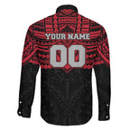 Personalized Essendon Bombers Family Matching Summer Maxi Dress and Hawaiian Shirt Polynesian Tribal Pattern Heritage Football