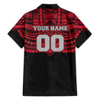 Personalized Essendon Bombers Family Matching Tank Maxi Dress and Hawaiian Shirt Polynesian Tribal Pattern Heritage Football