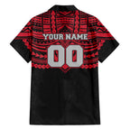 Personalized Essendon Bombers Hawaiian Shirt Polynesian Tribal Pattern Heritage Football