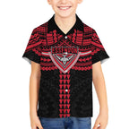 Personalized Essendon Bombers Hawaiian Shirt Polynesian Tribal Pattern Heritage Football