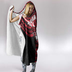 Personalized Essendon Bombers Hooded Blanket Polynesian Tribal Pattern Heritage Football