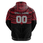 Personalized Essendon Bombers Hoodie Polynesian Tribal Pattern Heritage Football