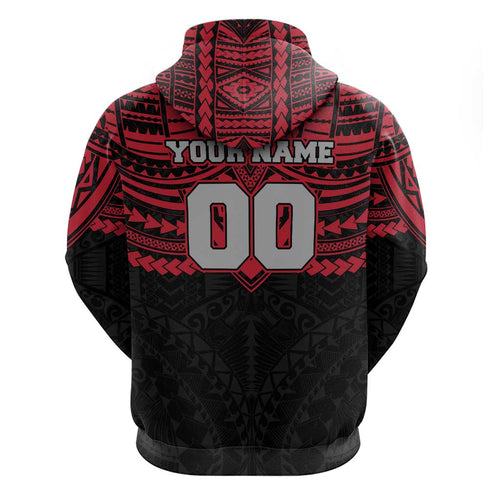 Personalized Essendon Bombers Hoodie Polynesian Tribal Pattern Heritage Football
