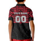 Personalized Essendon Bombers Kid Polo Shirt Polynesian Tribal Pattern Heritage Football