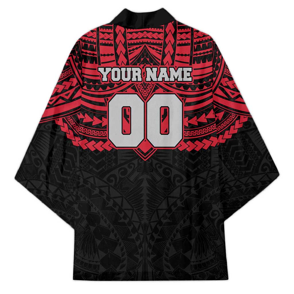 Personalized Essendon Bombers Kimono Polynesian Tribal Pattern Heritage Football