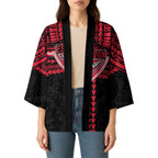 Personalized Essendon Bombers Kimono Polynesian Tribal Pattern Heritage Football
