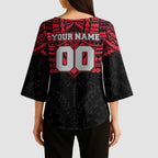 Personalized Essendon Bombers Kimono Sleeve Blouse Polynesian Tribal Pattern Heritage Football
