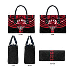 Personalized Essendon Bombers Leather Bag Polynesian Tribal Pattern Heritage Football