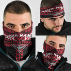 Personalized Essendon Bombers Neck Gaiter Polynesian Tribal Pattern Heritage Football