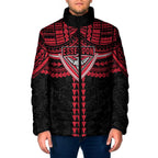 Personalized Essendon Bombers Padded Jacket Polynesian Tribal Pattern Heritage Football