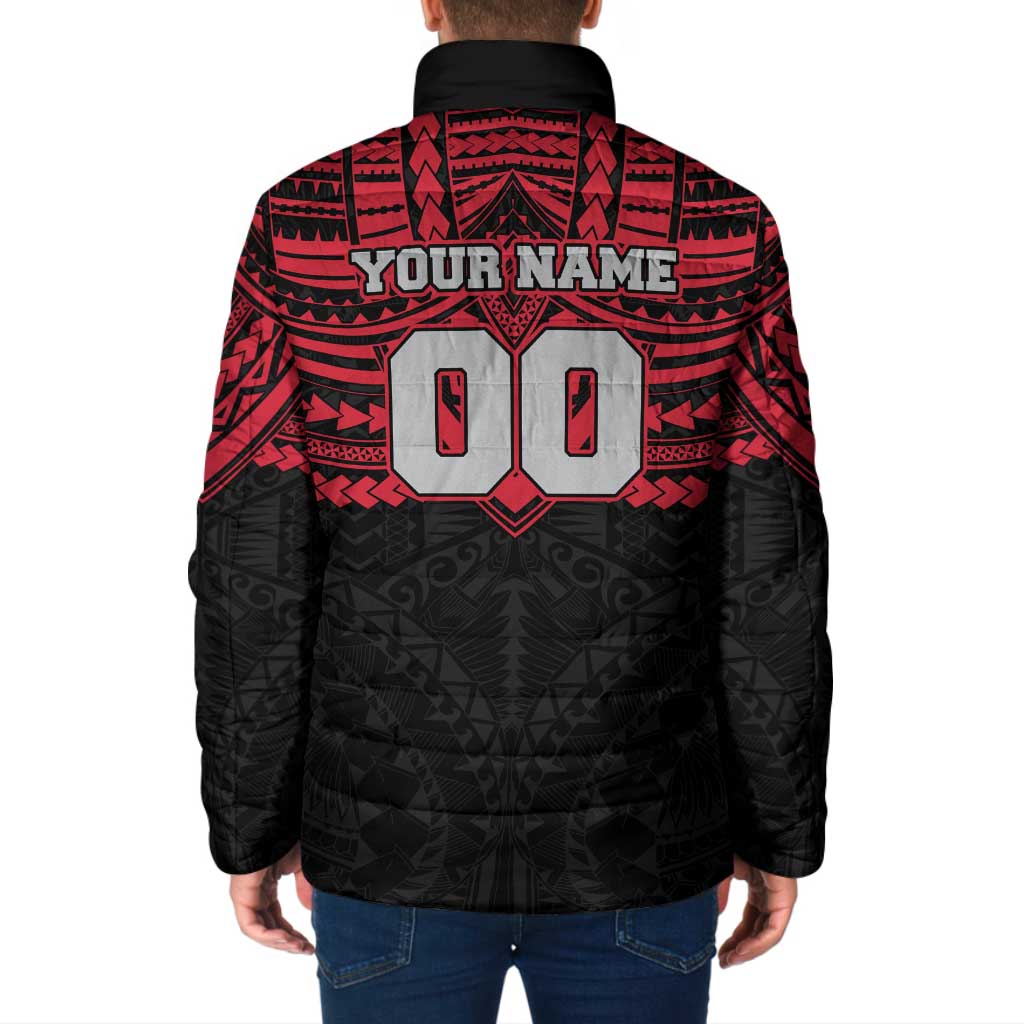 Personalized Essendon Bombers Padded Jacket Polynesian Tribal Pattern Heritage Football