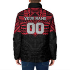 Personalized Essendon Bombers Padded Jacket Polynesian Tribal Pattern Heritage Football