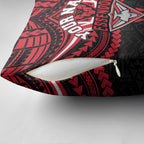 Personalized Essendon Bombers Pillow Cover Polynesian Tribal Pattern Heritage Football