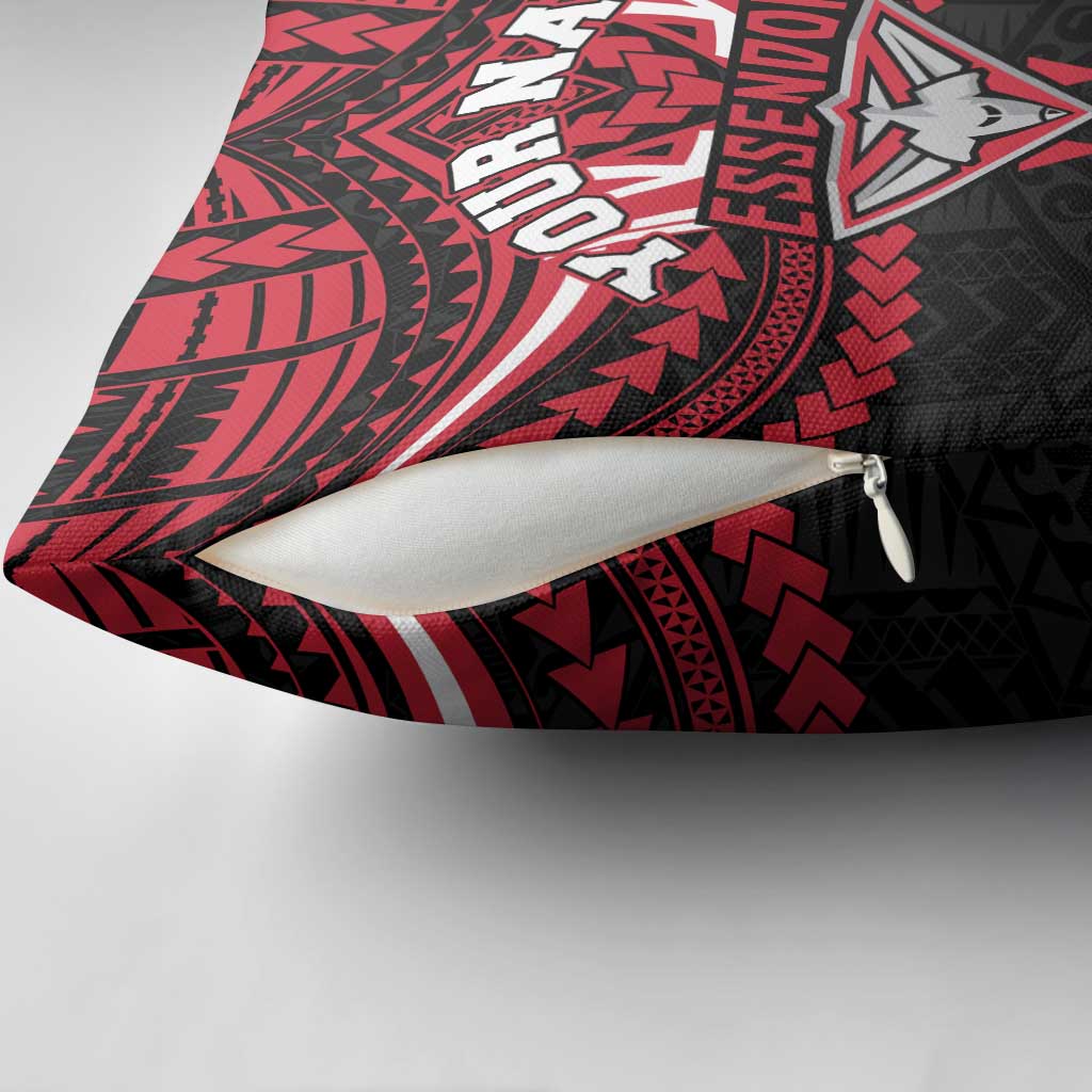 Personalized Essendon Bombers Pillow Cover Polynesian Tribal Pattern Heritage Football