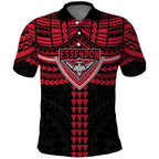Personalized Essendon Bombers Polo Shirt Polynesian Tribal Pattern Heritage Football