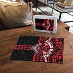 Personalized Essendon Bombers Puzzle Polynesian Tribal Pattern Heritage Football