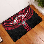 Personalized Essendon Bombers Rubber Doormat Polynesian Tribal Pattern Heritage Football