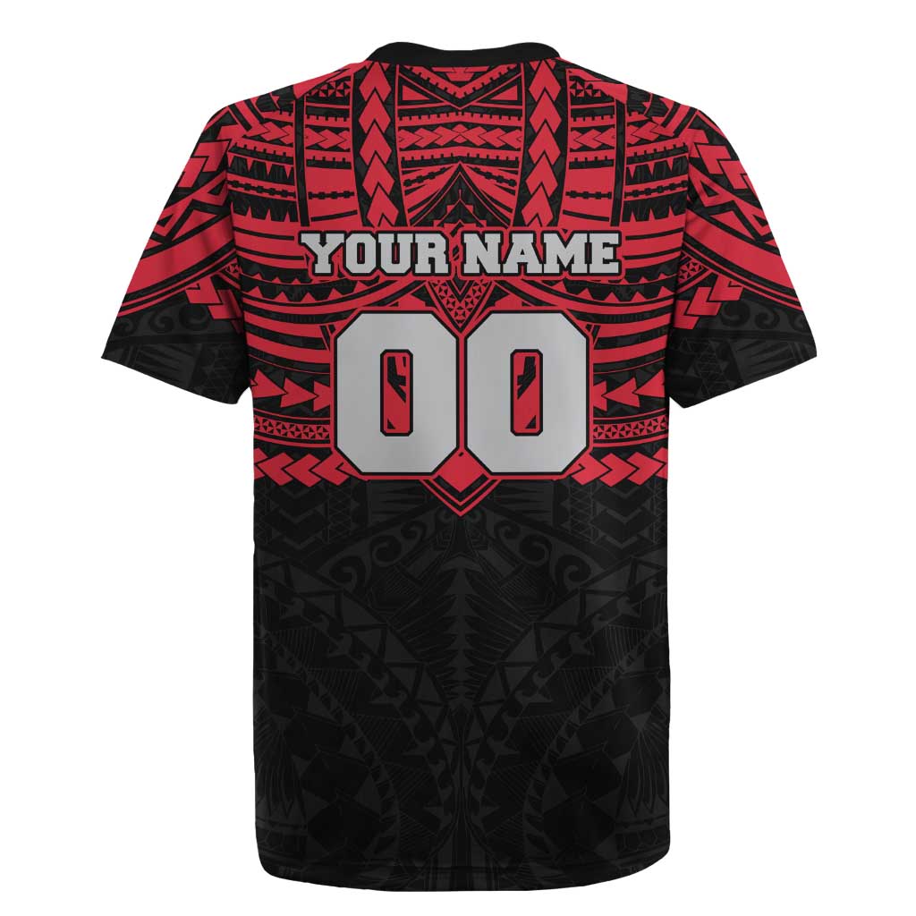 Personalized Essendon Bombers Rugby Jersey Polynesian Tribal Pattern Heritage Football
