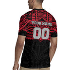 Personalized Essendon Bombers Rugby Jersey Polynesian Tribal Pattern Heritage Football