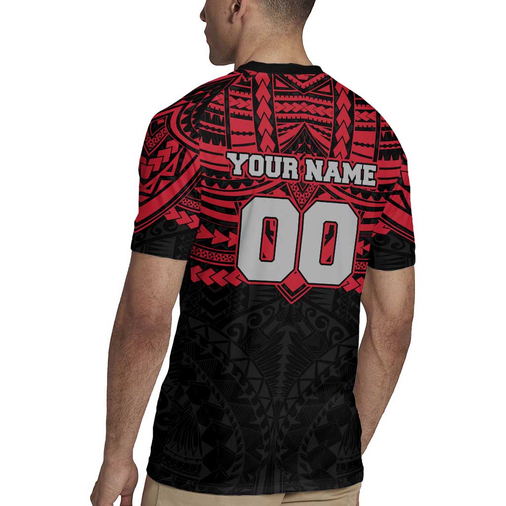 Personalized Essendon Bombers Rugby Jersey Polynesian Tribal Pattern Heritage Football