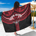 Personalized Essendon Bombers Sarong Polynesian Tribal Pattern Heritage Football
