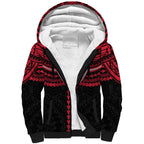 Personalized Essendon Bombers Sherpa Hoodie Polynesian Tribal Pattern Heritage Football