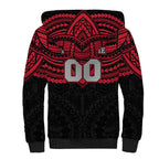 Personalized Essendon Bombers Sherpa Hoodie Polynesian Tribal Pattern Heritage Football