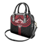 Personalized Essendon Bombers Shoulder Handbag Polynesian Tribal Pattern Heritage Football
