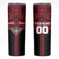 Personalized Essendon Bombers Skinny Tumbler Polynesian Tribal Pattern Heritage Football