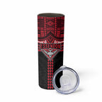 Personalized Essendon Bombers Skinny Tumbler Polynesian Tribal Pattern Heritage Football