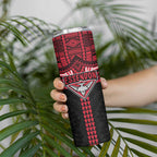 Personalized Essendon Bombers Skinny Tumbler Polynesian Tribal Pattern Heritage Football