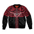 Personalized Essendon Bombers Sleeve Zip Bomber Jacket Polynesian Tribal Pattern Heritage Football