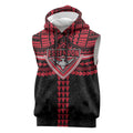Personalized Essendon Bombers Sleeveless Hoodie Polynesian Tribal Pattern Heritage Football