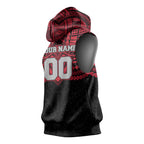 Personalized Essendon Bombers Sleeveless Hoodie Polynesian Tribal Pattern Heritage Football