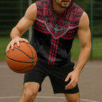 Personalized Essendon Bombers Sleeveless Hoodie Polynesian Tribal Pattern Heritage Football