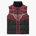 Personalized Essendon Bombers Sleeveless Puffer Jacket Polynesian Tribal Pattern Heritage Football