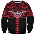 Personalized Essendon Bombers Sweatshirt Polynesian Tribal Pattern Heritage Football