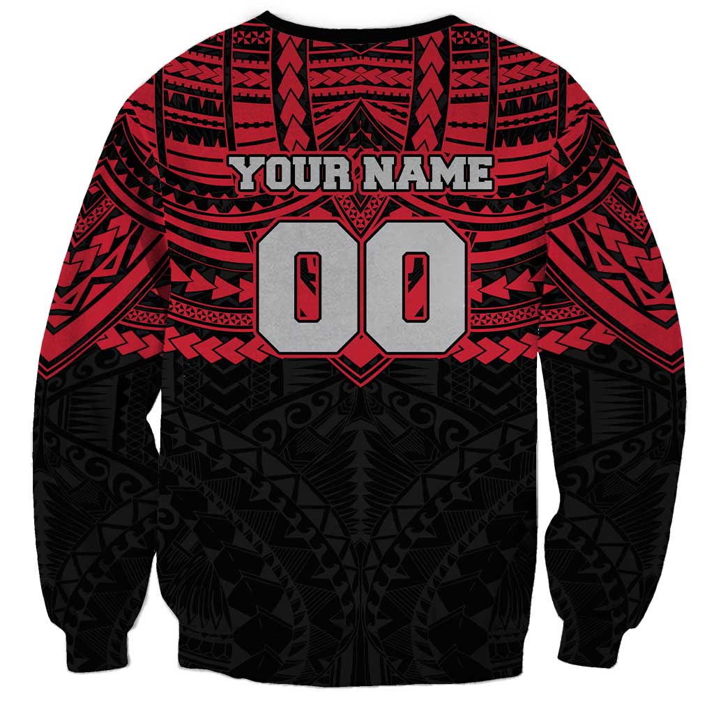 Personalized Essendon Bombers Sweatshirt Polynesian Tribal Pattern Heritage Football