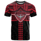 Personalized Essendon Bombers T Shirt Polynesian Tribal Pattern Heritage Football