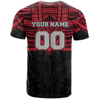 Personalized Essendon Bombers T Shirt Polynesian Tribal Pattern Heritage Football