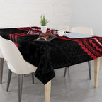 Personalized Essendon Bombers Tablecloth Polynesian Tribal Pattern Heritage Football