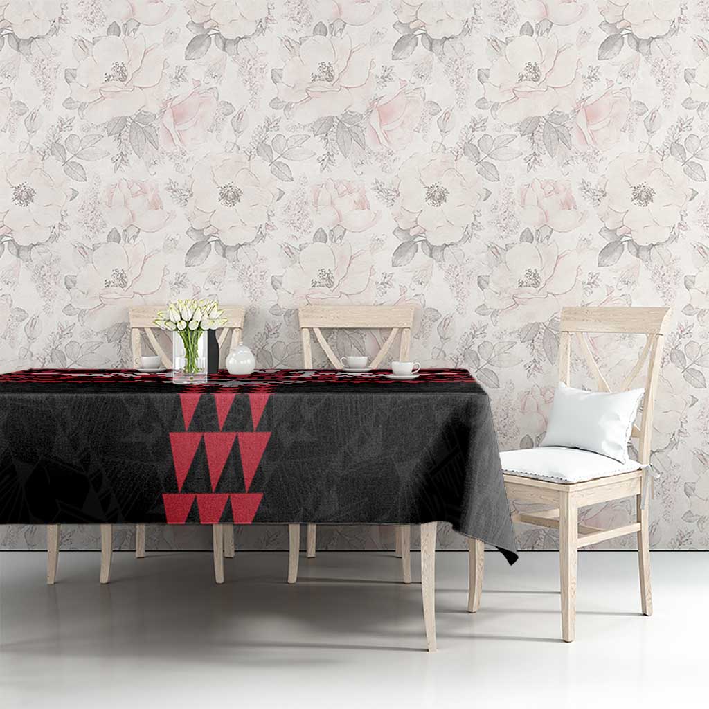 Personalized Essendon Bombers Tablecloth Polynesian Tribal Pattern Heritage Football