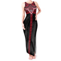 Personalized Essendon Bombers Tank Maxi Dress Polynesian Tribal Pattern Heritage Football