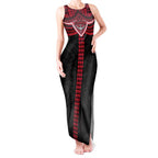 Personalized Essendon Bombers Tank Maxi Dress Polynesian Tribal Pattern Heritage Football