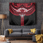 Personalized Essendon Bombers Tapestry Polynesian Tribal Pattern Heritage Football