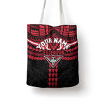 Personalized Essendon Bombers Tote Bag Polynesian Tribal Pattern Heritage Football